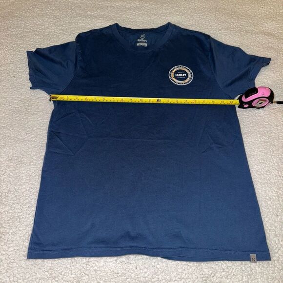 Hurley Medium Graphic Crewneck Short Sleeve Mens Tee Shirt Midnight Blue EUC - Picture 6 of 9